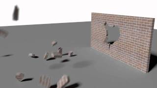 Exploding Wall in Maya using SOuP Plugin