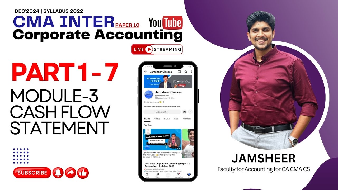CMA Inter Corporate Accounting Dec 24 Revision/Marathon | CAA | Paper ...