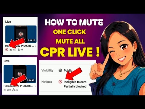 HOW TO MUTE ONE CLICK MUTE ALL IN CPR LIVE | MY SIMPLE TUTORIAL @JeleneOfficialVlogs