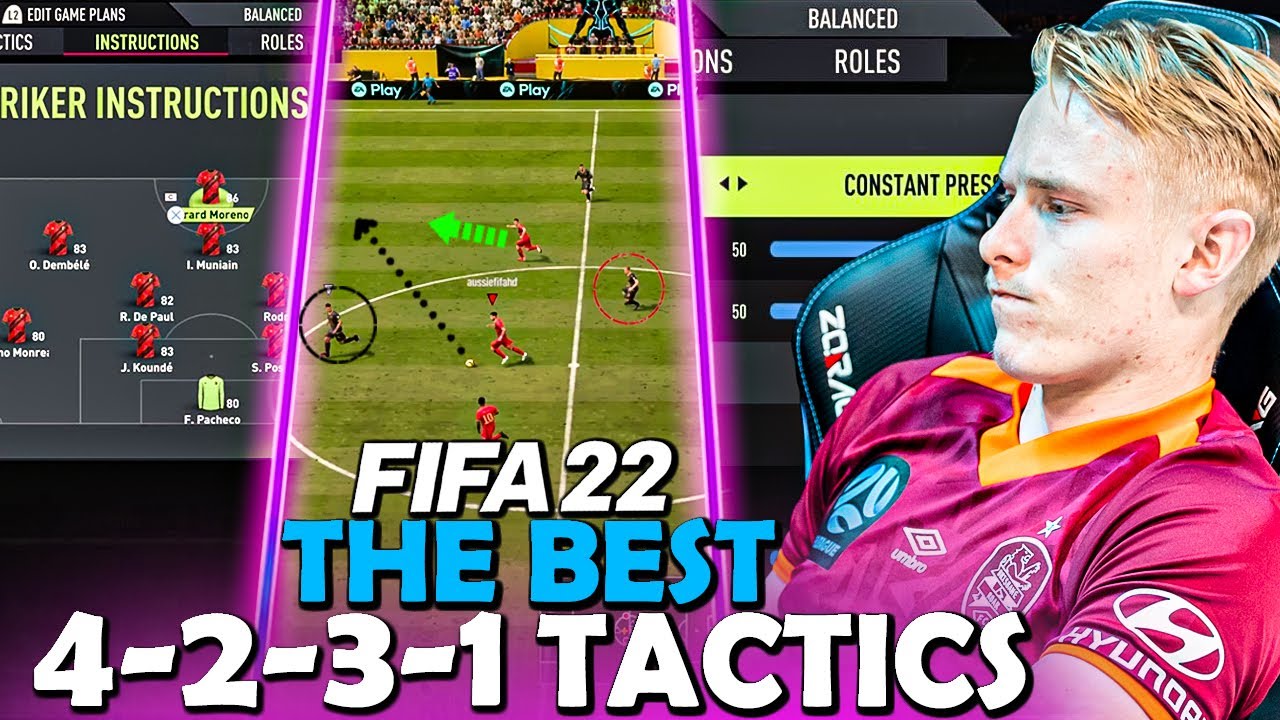 FIFA 22 THE BEST 4231 CUSTOM TACTICS & PLAYER INSTRUCTIONS MY FIFA 22