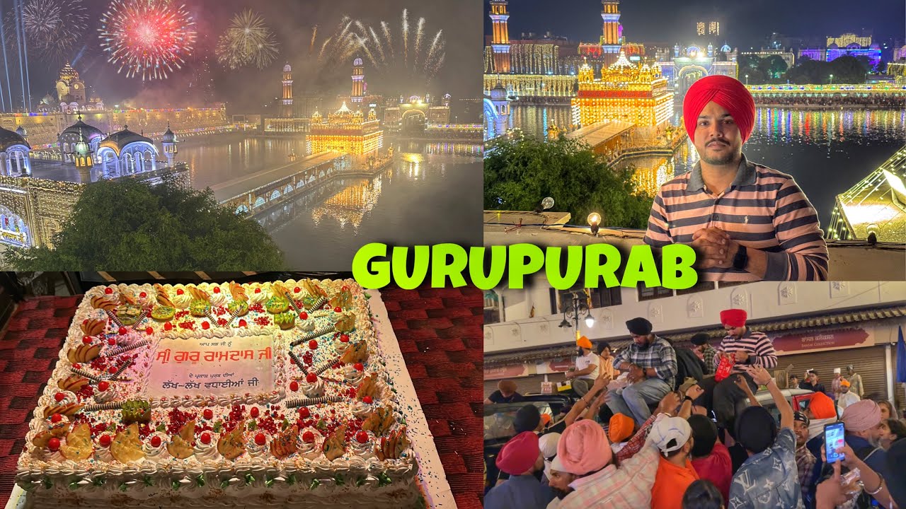 GURUPURAB CELEBRATION AT GOLDEN TEMPLE 🙏🏼 FIREWORKS , SKY SHOTS