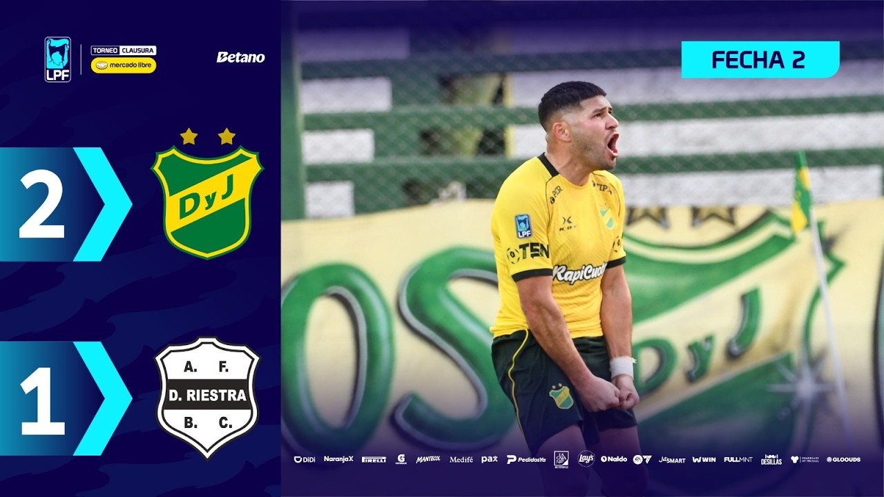 DEFENSA Y JUSTICIA 2 - 1 DEP. RIESTRA | Resumen del partido | #TorneoMercadoLibre Clausura 2026 🏆