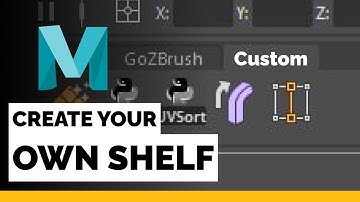 Maya Tutorial - Create a custom shelf