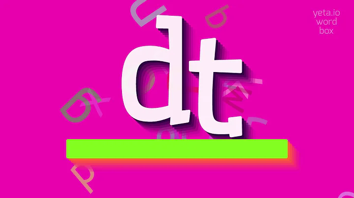 DT - Master the perfect pronunciation of 'dt' with this mind-blowing trick! 🤯🔥