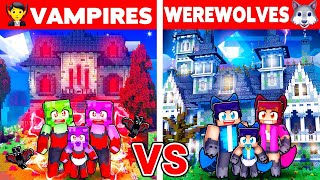 VAMPIRE FAMILY vs WEREWOLF FAMILY In Minecraft!