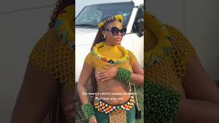 Zulu traditional beaded attire. #zulu #traditionalattire #africanheritage #shorts #shortsfeeds