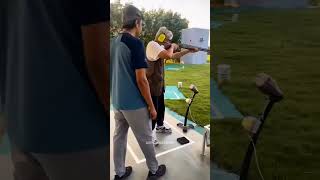 Ajith Kumar practices shotgun at Kongunadu Rifle Club 🎯💥 #shorts #ajithkumar #ajith