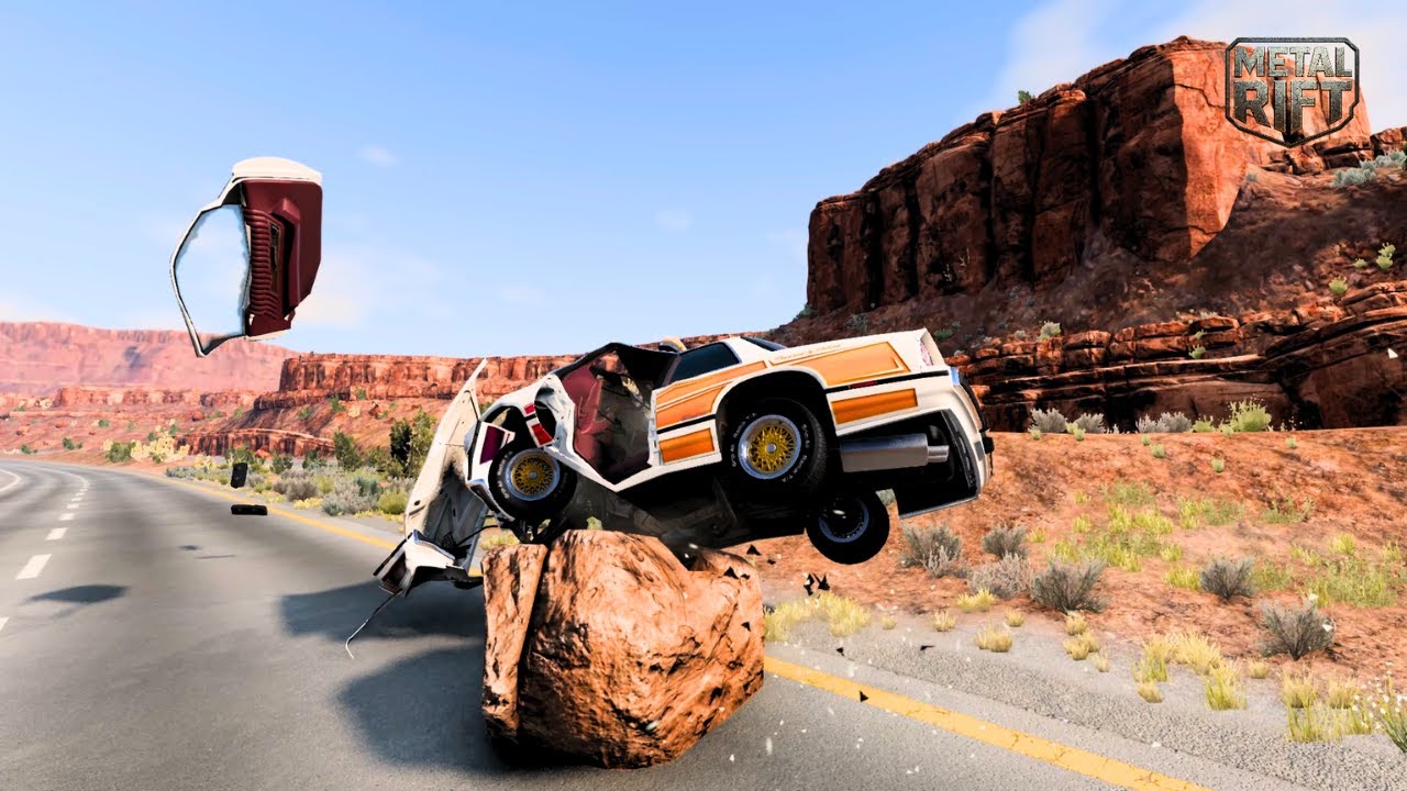 Epic High Speed Car Jumps #11 | BeamNG Drive | Metal Rift