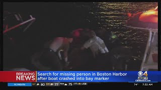 Coast Guard Searching For Missing Person In Boston Harbor After Boat Crash