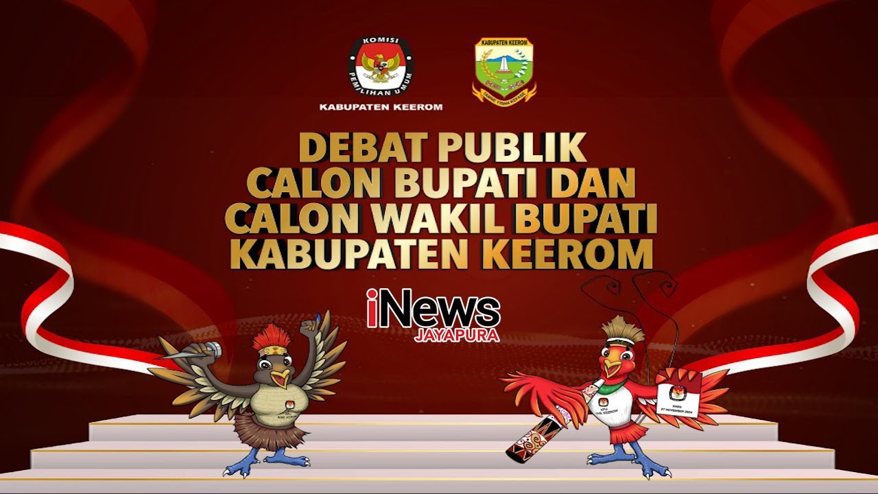 LIVE NOW ..!! DEBAT PUBLIK CALON BUPATI DAN CALON WAKIL BUPATI KABUPATEN KEEROM (10/10/2024)