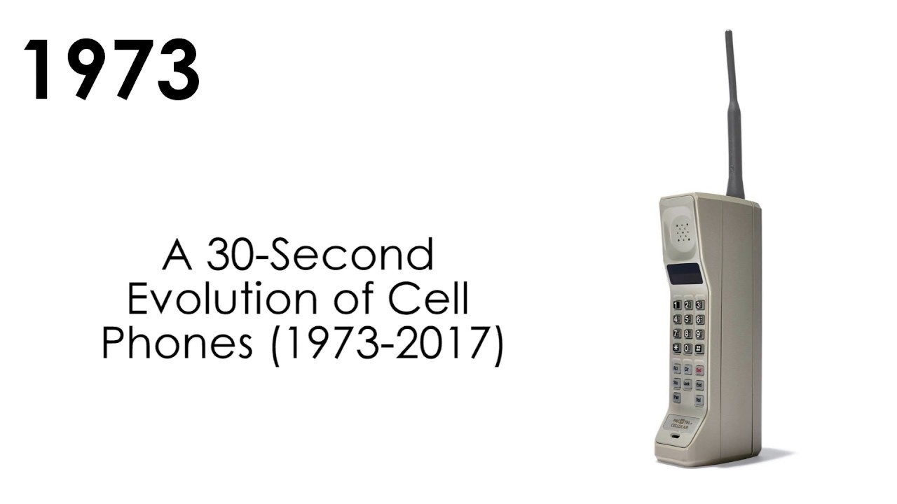 A 30-Second Evolution of Cell Phones (1973-2017) - YouTube