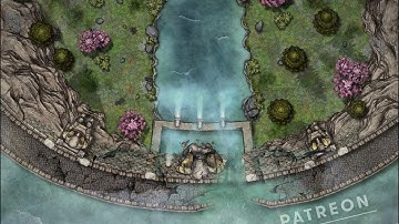 Animated and phased battle map of a damn #battlemaps #dnd #pathfinder #ttrpg