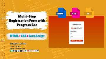 How to Create a Multi Step Registration Form with Progress Bar #html #css #javascript