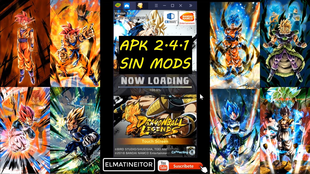 Dragon Ball Legends 2.4.1 Apk Original Sin Mods - YouTube