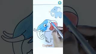 Elephant Drawing | How To Draw Elephant | Elephant Drawing Easy | #elephant #hathiraja #drawing