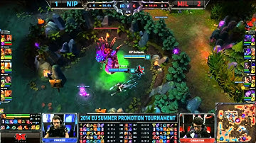 Millenium vs Ninjas in Pyjamas Game 4 Part 2 | 2014 EU LCS Summer Promo | MIL vs NIP