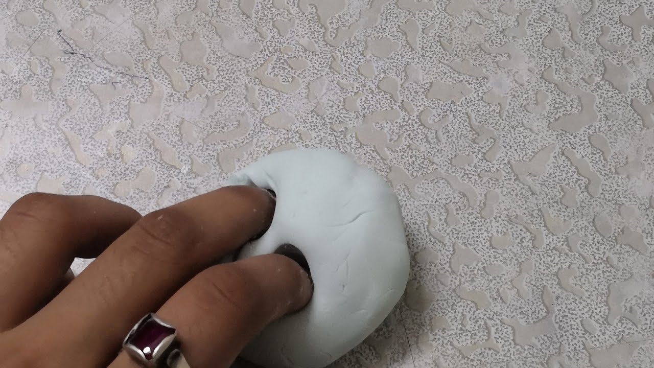 How to make clay at home with cornflour and shampoo YouTube