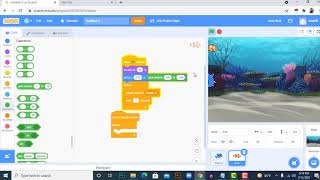 Scratch Coding tutorial | Making Shark hunter game| শিশুদের প্রোগ্রামিং দিয়ে গেম তৈরী screenshot 4