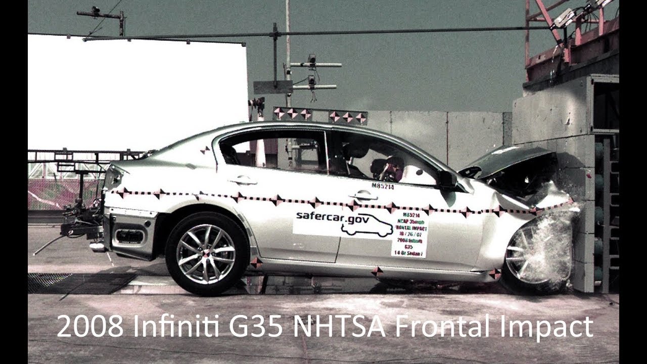 2007-2015 Infiniti G35 / G37 / Q40 Sedan NHTSA Frontal Impact
