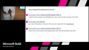 Cognitive Services Labs in action -  Project Personality Chat : Build 2018