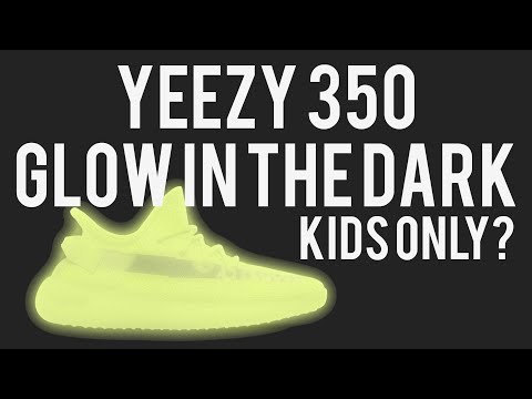 yeezy glow in the dark kids