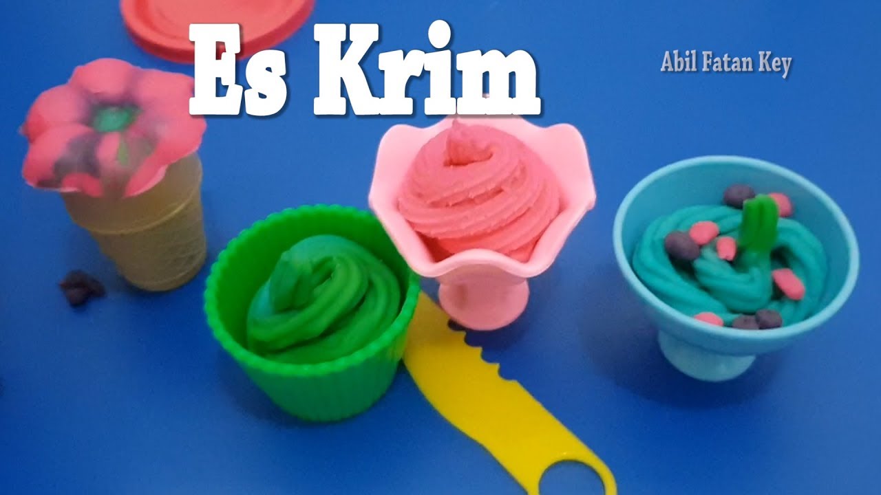  Cara Membuat Es Krim Warna Warni  dari Mainan Play Doh 
