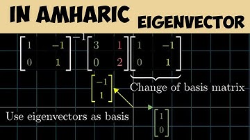 Eigenvalues and Eigenvectors | Applied Maths I - Amharic version
