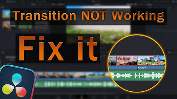 How to Fix Transition Issue in DaVinci Resolve