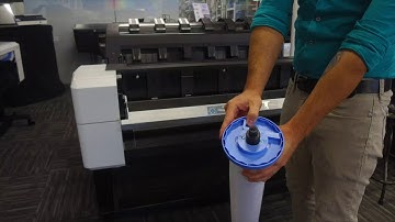 Loading/Changing Paper - HP DesignJet T1600 (How to)