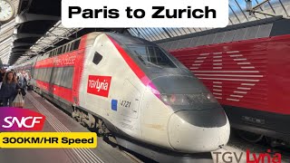 Paris to Zurich by High speed train TGV Lyria #paris #zurich