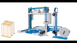 Máy Đóng Đai Và Quấn Màng Tự Động MK900/MK900 Fully Automatic Strapping Machine and Wrapping Machine