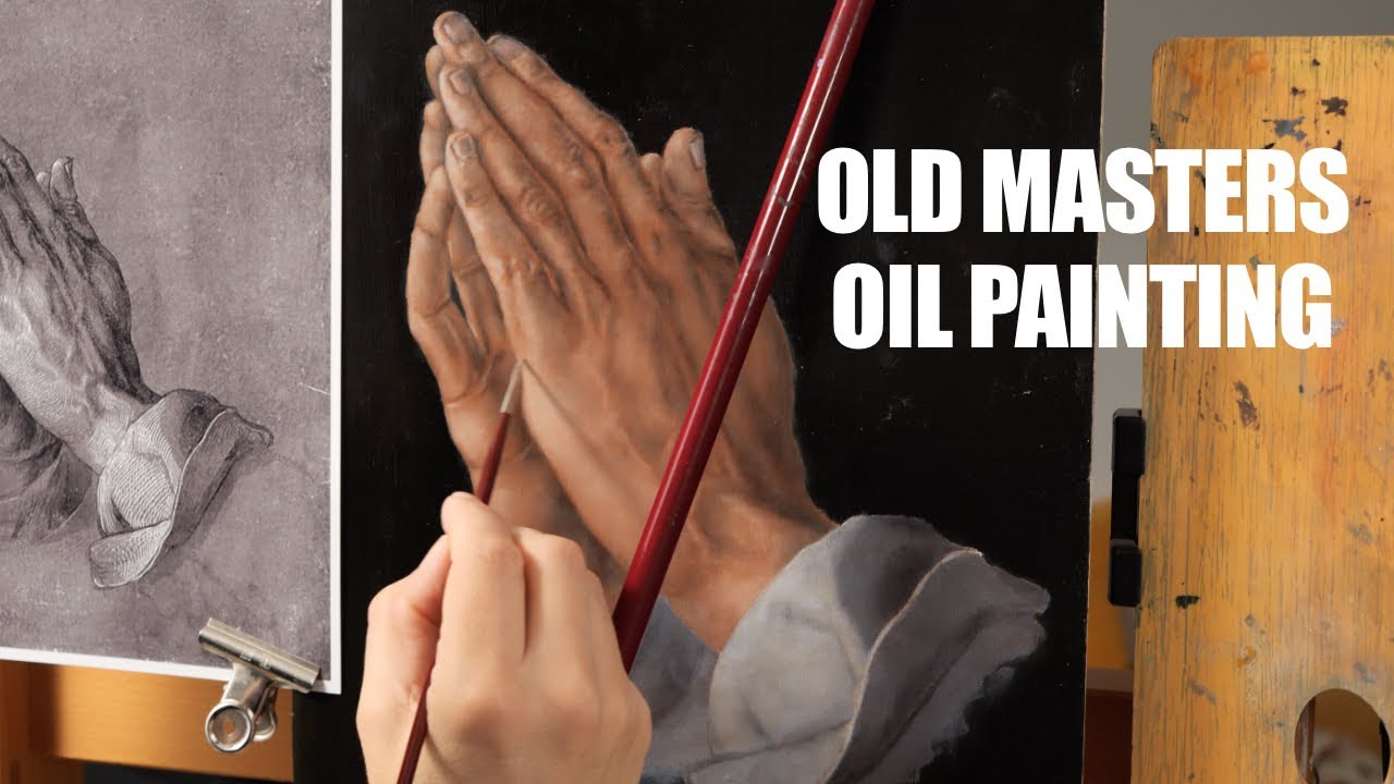 Картина Дюрера «Молящиеся руки» маслом — гризайль и лессировка.