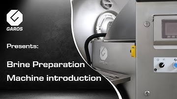 Brine Preparation - Machine Introduction
