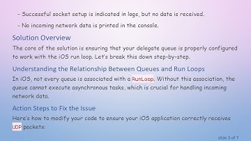 Troubleshooting iOS App: Fixing UDP Broadcast Issues