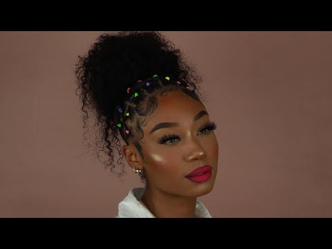 TWO HIGH BUNS WITH RUBBER BANDS On Short Natural Hair/TWA Ft. BETTER  LENGTHS - YouTub… | Natural hairstyles for kids, Natural hair braids, Short  natural hair styles