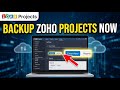 How to backup Zoho Projects using bulk export and reports - Detailed Guide