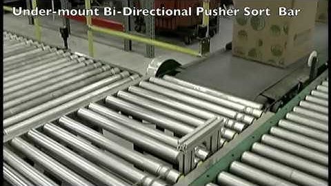 Conveyor Systems - Automated Roller Conveyors  - Carton Pushers by SJF.com