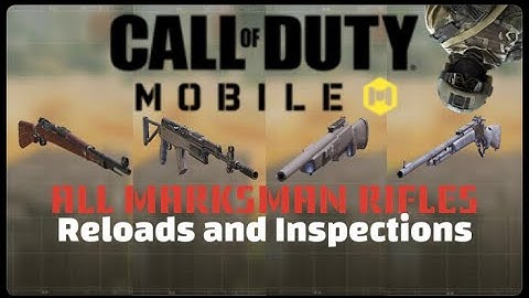 CoD:M 2022 All Marksman Rifle Reloads