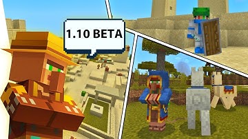 MCPE 1.10 BETA OUT! - NEW VILLAGES, SHIELD, & MORE! Minecraft PE 1.10 Update (MCPE Bedrock Edition)
