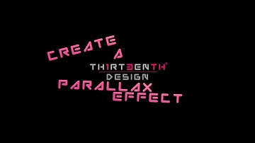 Parallax Effect Tutorial 3D Image.