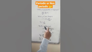 Periodic or nonperiodic signal #signalsandsystems #signals_and_systems #shorts#csgt