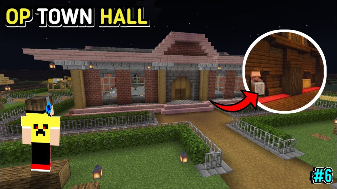 I UPGRADED MY VILLAGER TOWN HALL | MINECRAFT #6 | TECHNOID GAMER ...