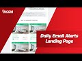 Incoms daily email alerts lead gen landing page