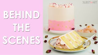 Behind The Scenes | Lychee Rose Cake