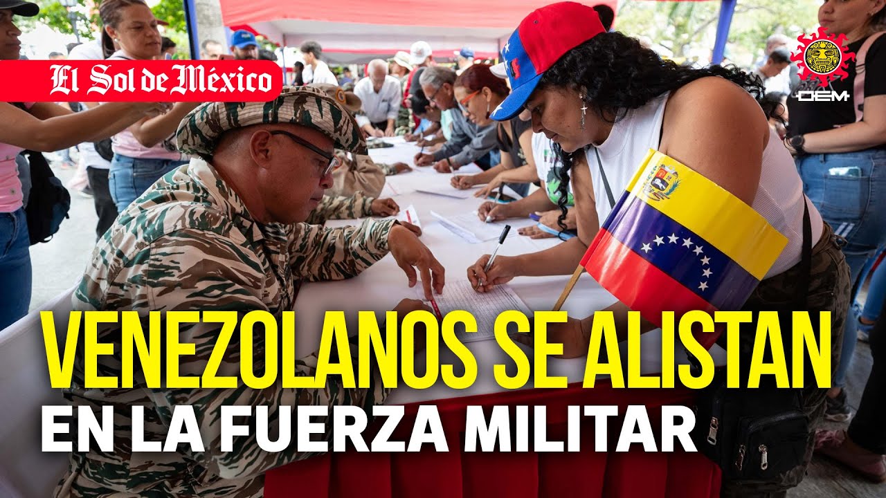 Venezolanos se alistan en la fuerza militar para enfrentar “amenaza” de ...