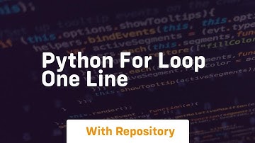python for loop one line