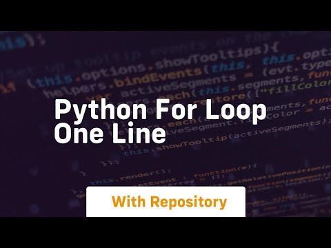 python for loop one line