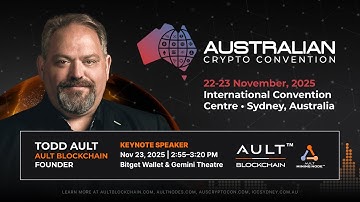 Why Web3, AI & DeFi Are Unstoppable — Todd Milton at Australia Crypto Convention 2025
