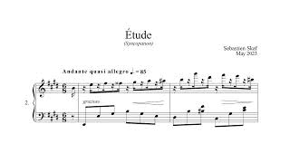 Étude no. 2 in E (Syncopation)  |  Original composition