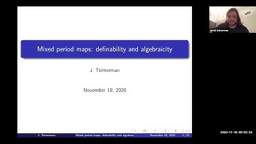 Mixed Period Maps: Definability and Algebraicity